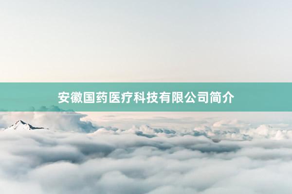安徽国药医疗科技有限公司简介